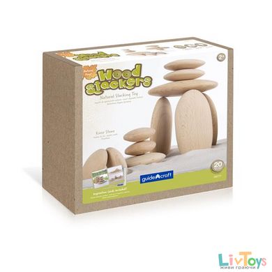 Набор деревянных блоков Guidecraft Natural Play Округлые камешки (G6771)