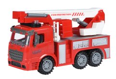Машинка енерційна Same Toy Truck Пожежна машина з підйомним краном зі світлом і звуком 98-617AUt