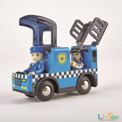 Игрушечная полицейская машина Hape "С фигурками" (E3738)