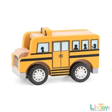 Дерев'яна машинка Viga Toys Шкільний автобус (44514)