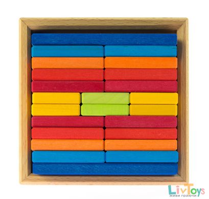 Nic Конструктор деревянный разноцветная пластина NIC523346