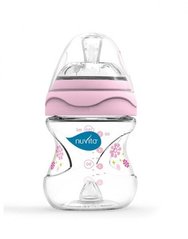 Бутылочка для кормления Nuvita Mimic 150 мл 0м + Антиколикова, розовая NV6010Pink