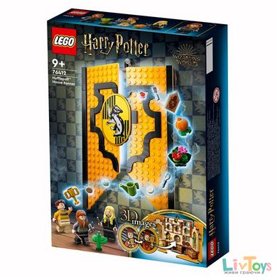 Конструктор LEGO Harry Potter Вымпел общежития Гаффенпафф 313 деталей (76412)