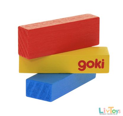 Настольная игра goki Дженга Разноцветная башня HS973