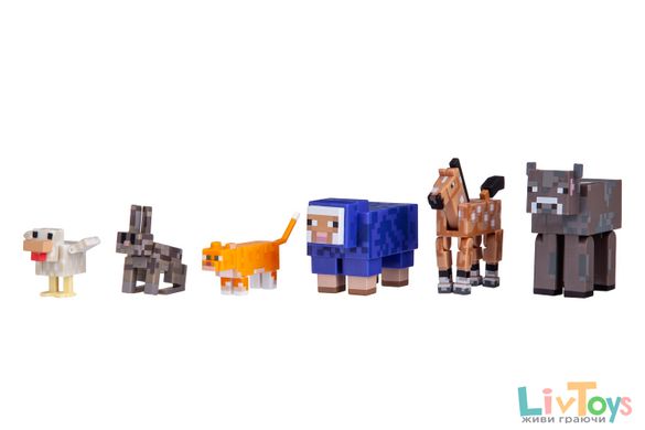 Колекційна фігурка Tame Animal, набір 6 шт., Minecraft