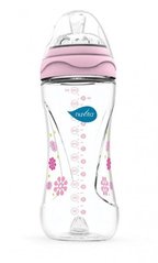 Пляшка для годування Nuvita Mimic 330 мл 4м+ Антиколікова, рожева NV6050Pink