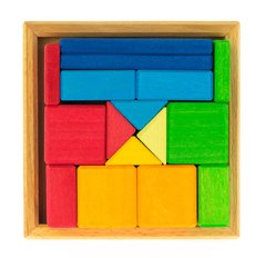 Nic Конструктор деревянный разноцветный квадрат NIC523343