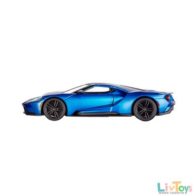 Автомодель - FORD GT (голубой металлик, серебристый металлик, 1:32)