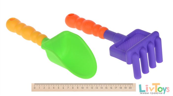 Набор для игры с песком Same Toy с Воздушной вертушкой (зеленый ведерко) 9 шт HY-1206WUt-1