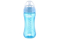 Детская Антиколикова бутылочка Nuvita NV6052 Mimic Cool 330мл голубая