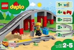 Конструктор LEGO Duplo Железнодорожный мост и рельсы 10872