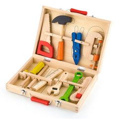 Деревянный игровой набор  Чемоданчик с инструментами, Viga Toys10 шт. (50387)