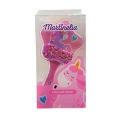 Блестящая расческа для волос Martinelia Единорог розовый (20201W-pink)