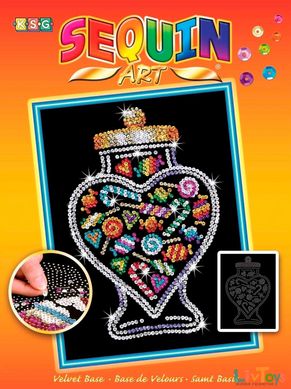 Набір для творчості Sequin Art ORANGE Банка з цукерками SA1505