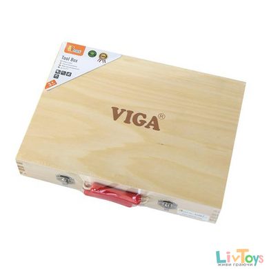Дерев'яний ігровий набір  Валіза з інструментами, Viga Toys 10 шт. (50387)