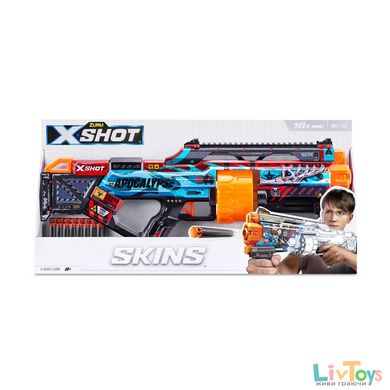 Швидкострільний бластер X-SHOT Skins Last Stand Apocalypse (16 патронів), 36518D