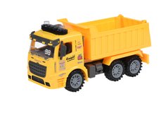 Машинка енерцийна Same Toy Truck Самосвал желтый со светом и звуком 98-614AUt-1