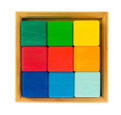 Nic Конструктор дерев'яний різнокольоровий кубик NIC523348