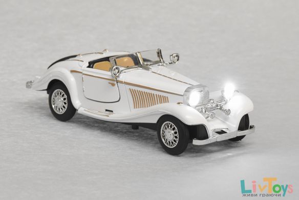 Автомобіль 1:28 Same Toy Vintage Car зі світлом і звуком Білий HY62-2Ut-1