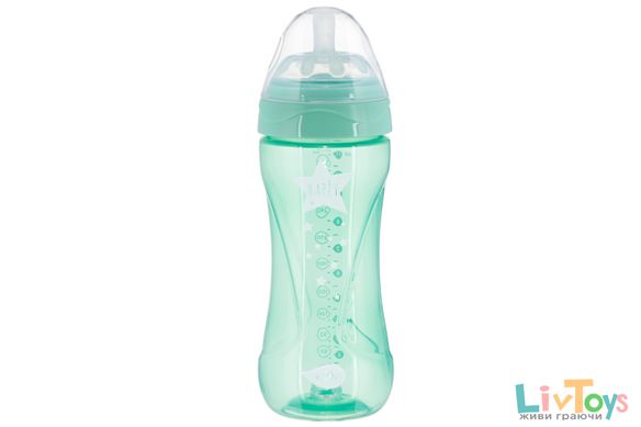 Детская Антиколикова бутылочка Nuvita NV6052 Mimic Cool 330мл зеленый