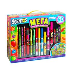 Ароматный набор для творчества - МЕГАКРЕАТИВ (фломастеры, карандаши, ручки, маркеры, наклейки)