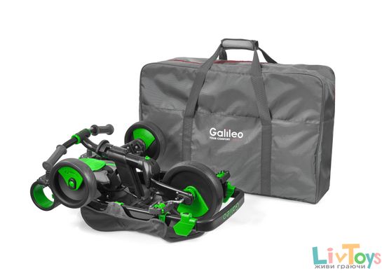 Трехколесный велосипед Galileo Strollcycle Black зеленый GB-1002-G