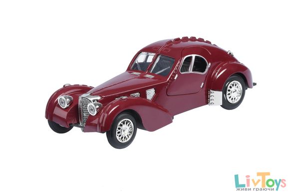 Автомобіль 1:28 Same Toy Vintage Car зі світлом і звуком Бордовий HY62-2Ut-4