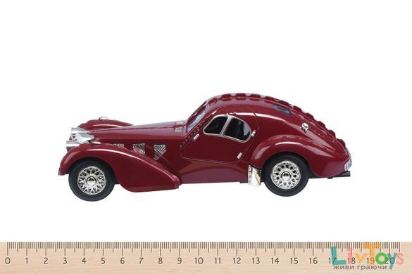 Автомобиль 1:28 Same Toy Vintage Car со светом и звуком Бордовый HY62-2Ut-4